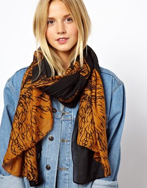 ASOS fox print scarf £12